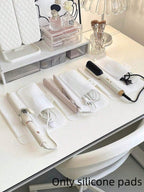 シリコン耐熱マット ストレートアイアン保護カバー デリケートシンプルデザイン 複数色 ポータブル トラベル用 熱絶縁機能付き