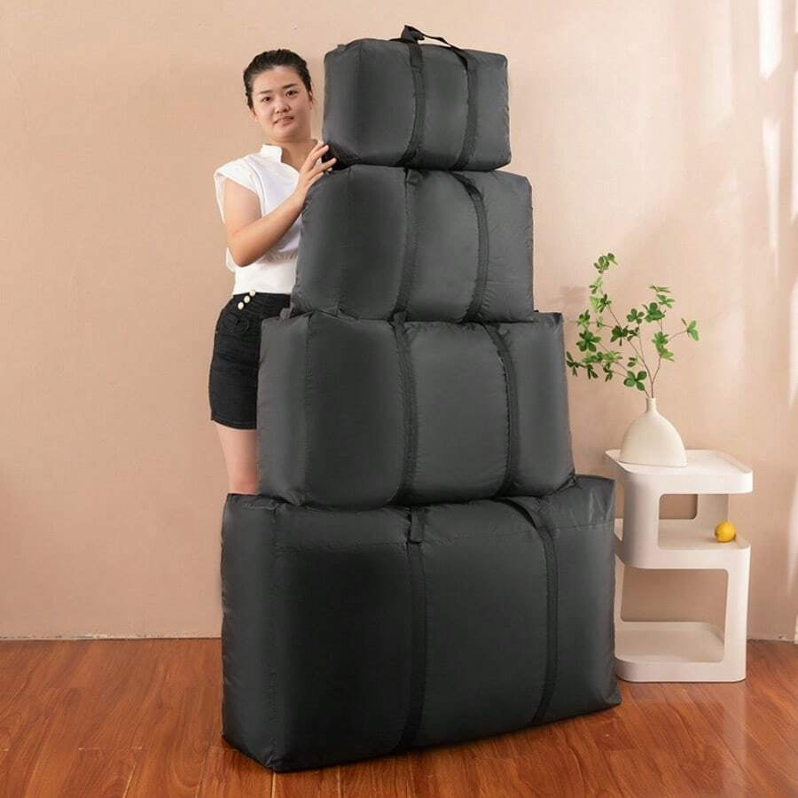 大容量引っ越し・旅行収納バッグ 防塵防湿 ハンドル付き 布団・衣類・ズボン・靴・ワンピース収納用