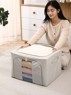 クリア衣類収納ボックス 装飾性兼用｜フェスタ装飾・ホームデコ対応 レディース衣類（T シャツ・パンツ・ドレス・四季服）用 ミニマリストオーガナイザー