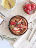 1個 クリエイティブ ステンレス鋼 シーフードプレート 2つのハンドル付き ロースト、グリル、パスタ盛り付けクリスマスギフト