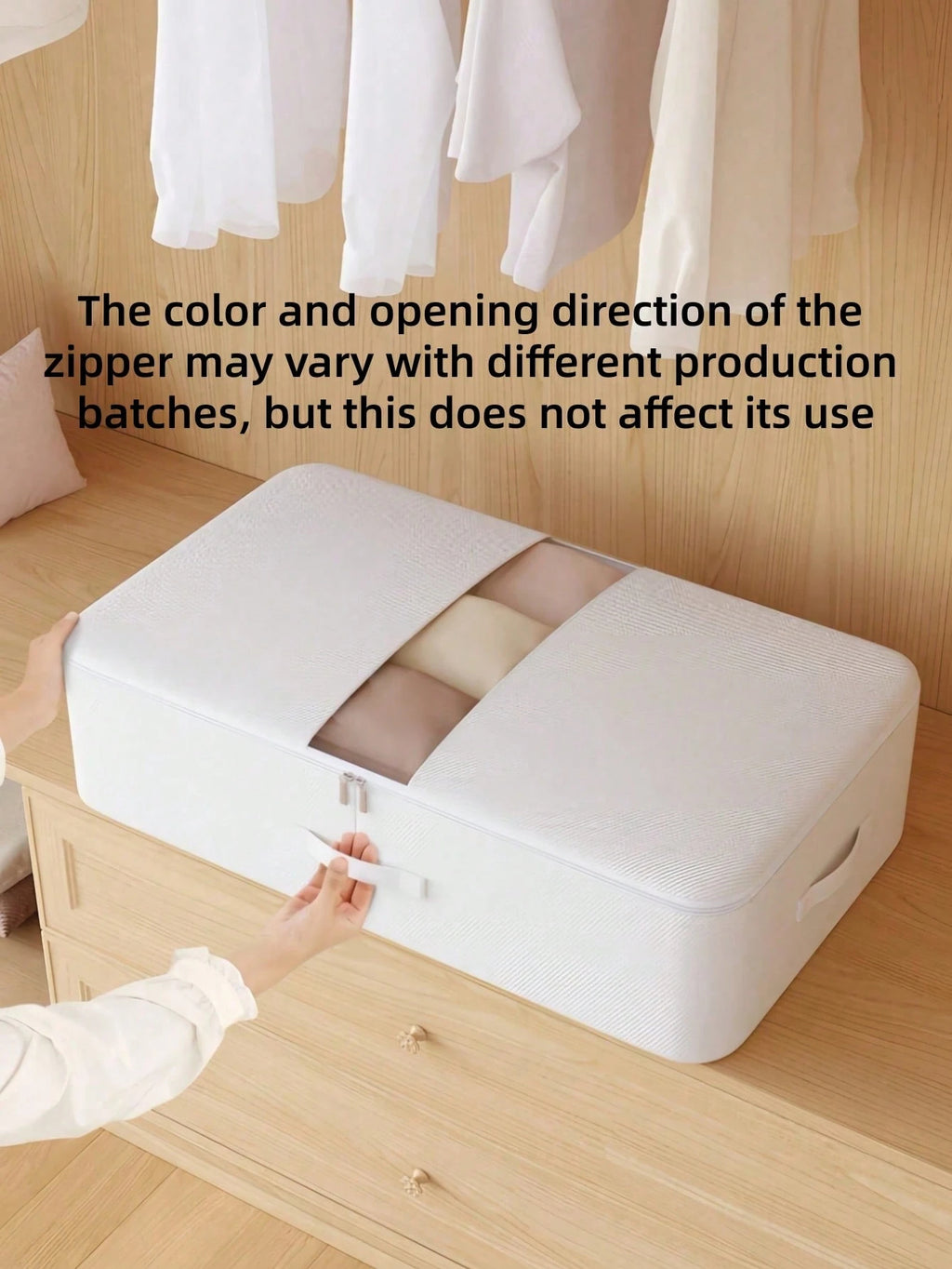 ベッド下収納ボックス 幅広設計 大容量引き出し式｜衣類・毛布・季節衣料用 スペースセーブ 家庭用クローゼット多用途収納