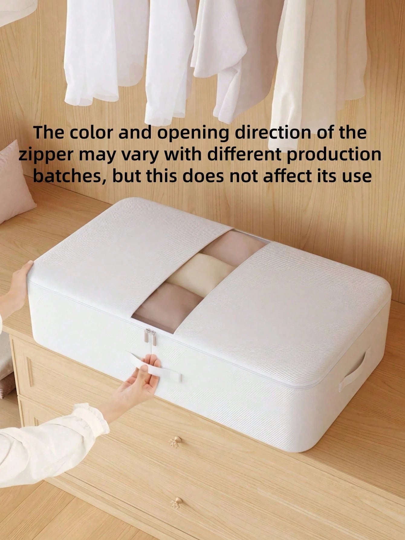 ベッド下収納ボックス 幅広設計 大容量引き出し式｜衣類・毛布・季節衣料用 スペースセーブ 家庭用クローゼット多用途収納