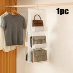 ハンギングバッグオーガナイザー 1 個 / 2 個セット 8/6 ポケット クリア仕様 クローゼット用 スペースセーバー