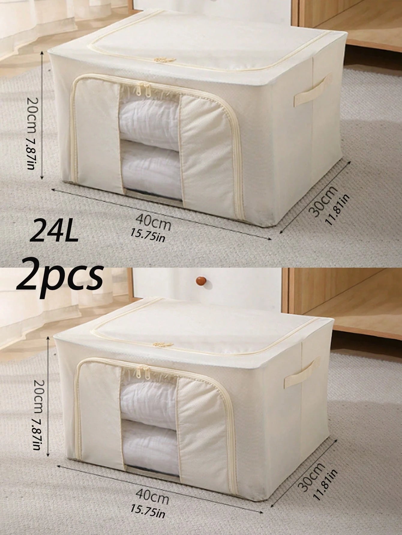 クリア衣類収納ボックス 装飾性兼用｜フェスタ装飾・ホームデコ対応 レディース衣類（T シャツ・パンツ・ドレス・四季服）用 ミニマリストオーガナイザー