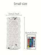 クリスタル雰囲気ランプ RGB16 色 タッチ & リモコン 充電式 USB ロマンチックデコ パーティー / ウェディング用