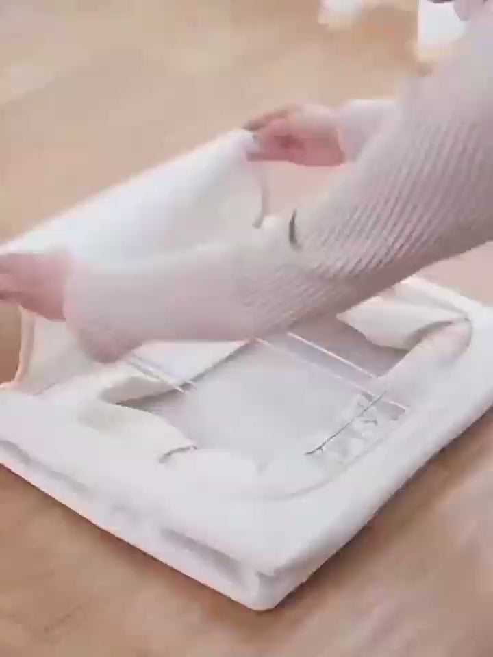 クリア衣類収納ボックス 装飾性兼用｜フェスタ装飾・ホームデコ対応 レディース衣類（T シャツ・パンツ・ドレス・四季服）用 ミニマリストオーガナイザー